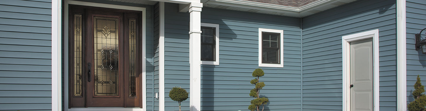 Vinyl Siding Products Avalable In Steel Blue