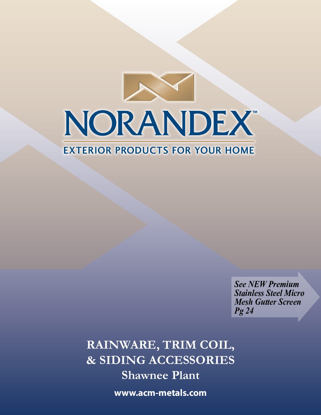 Norandex Central Plains Rainware, Trim Coil, Soffit, Fascia Catalog