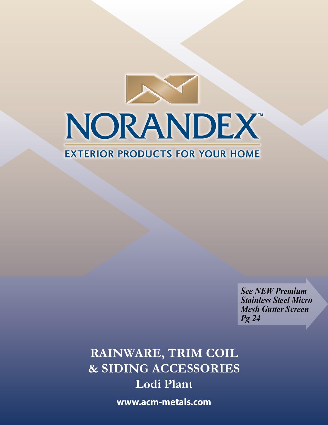 Norandex W Rainware, Trim Coil, Soffit, Fascia Catalog