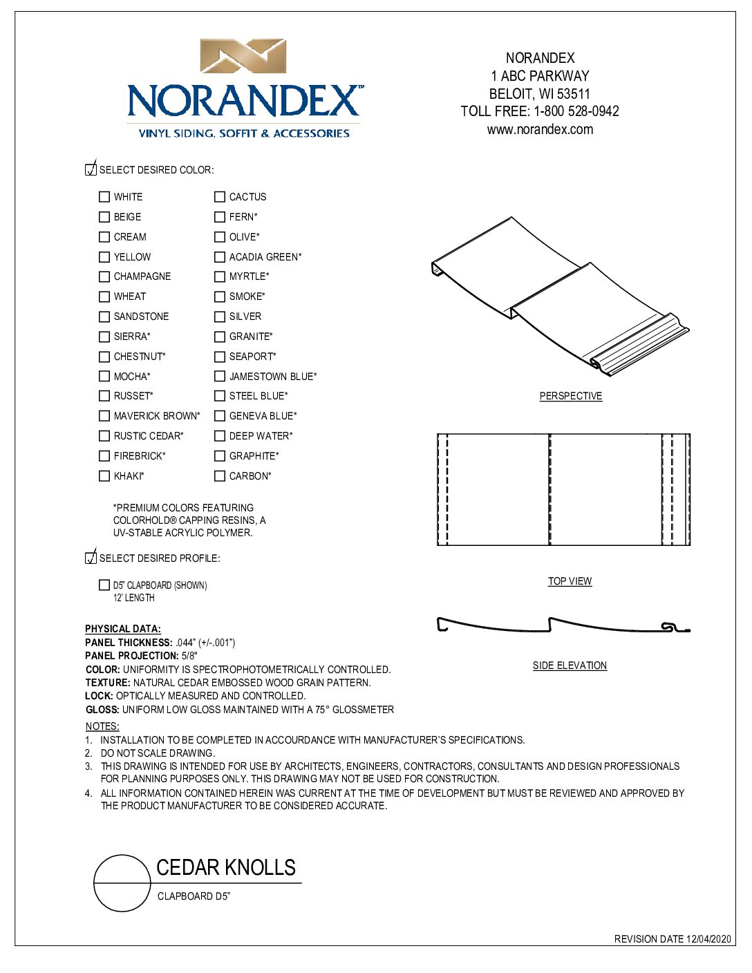 Cedar Knolls D5 2D CAD
