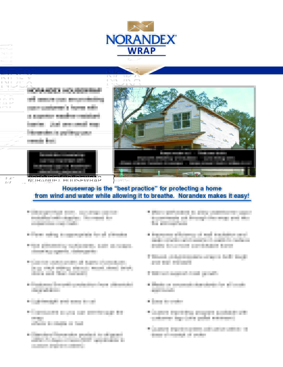 Norandex Housewrap